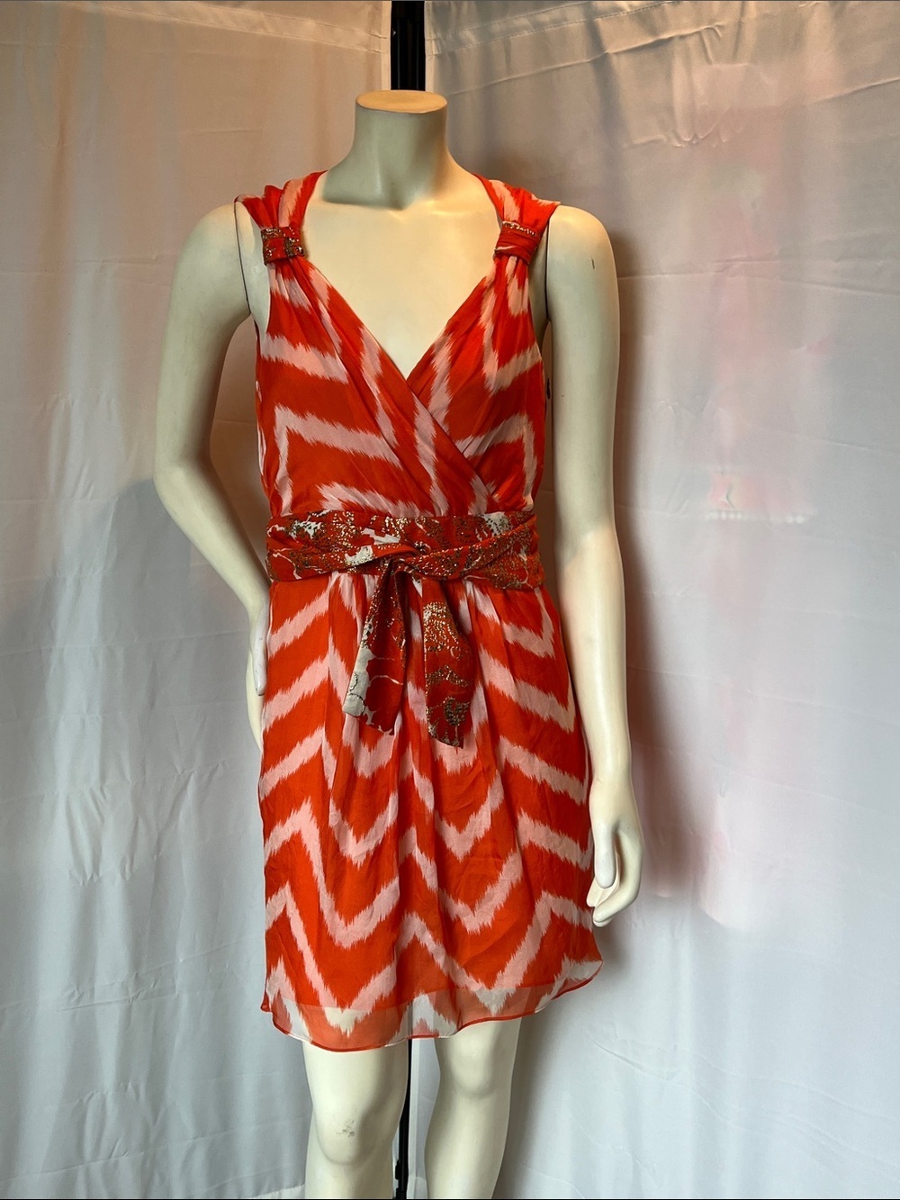 Milly Silk Orange Dress